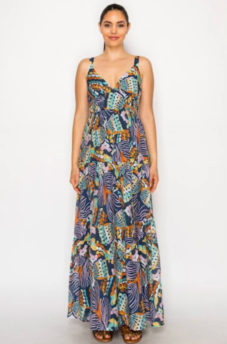 CHROMATIC ODYSSEY MAXI DRESS
