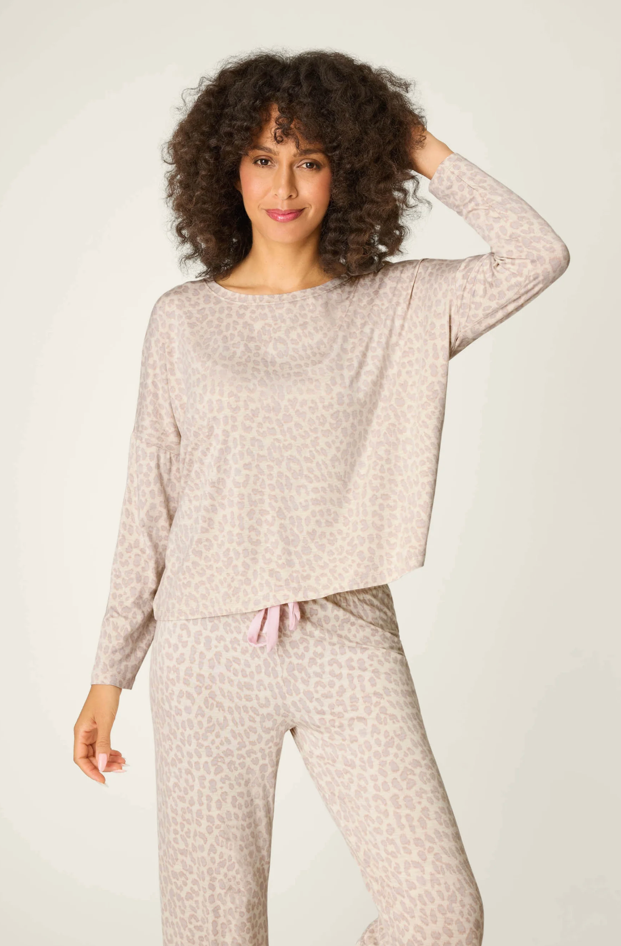 LUXE LEOPARD DREAMS LONG SLEEVE TOP