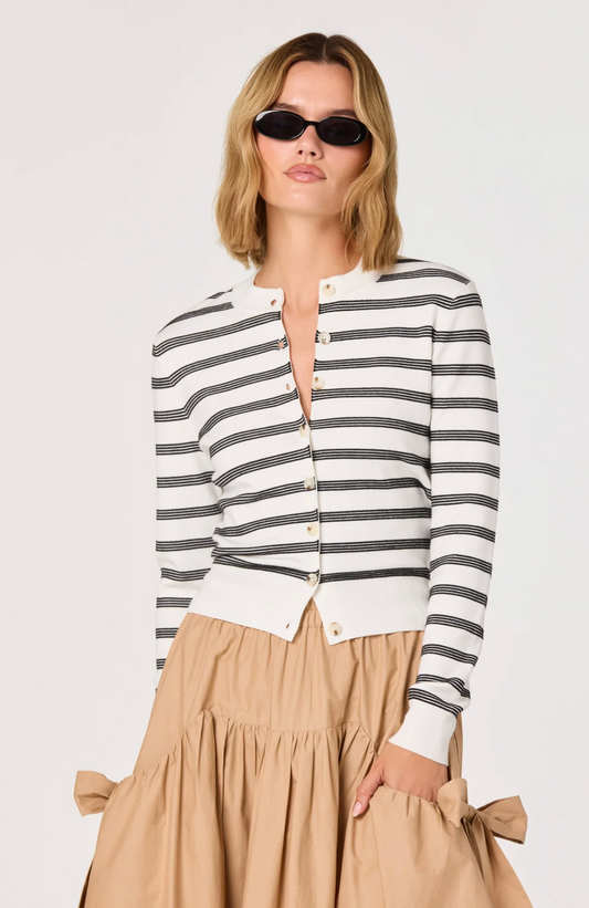 TAWNI BUTTON-FRONT CARDIGAN