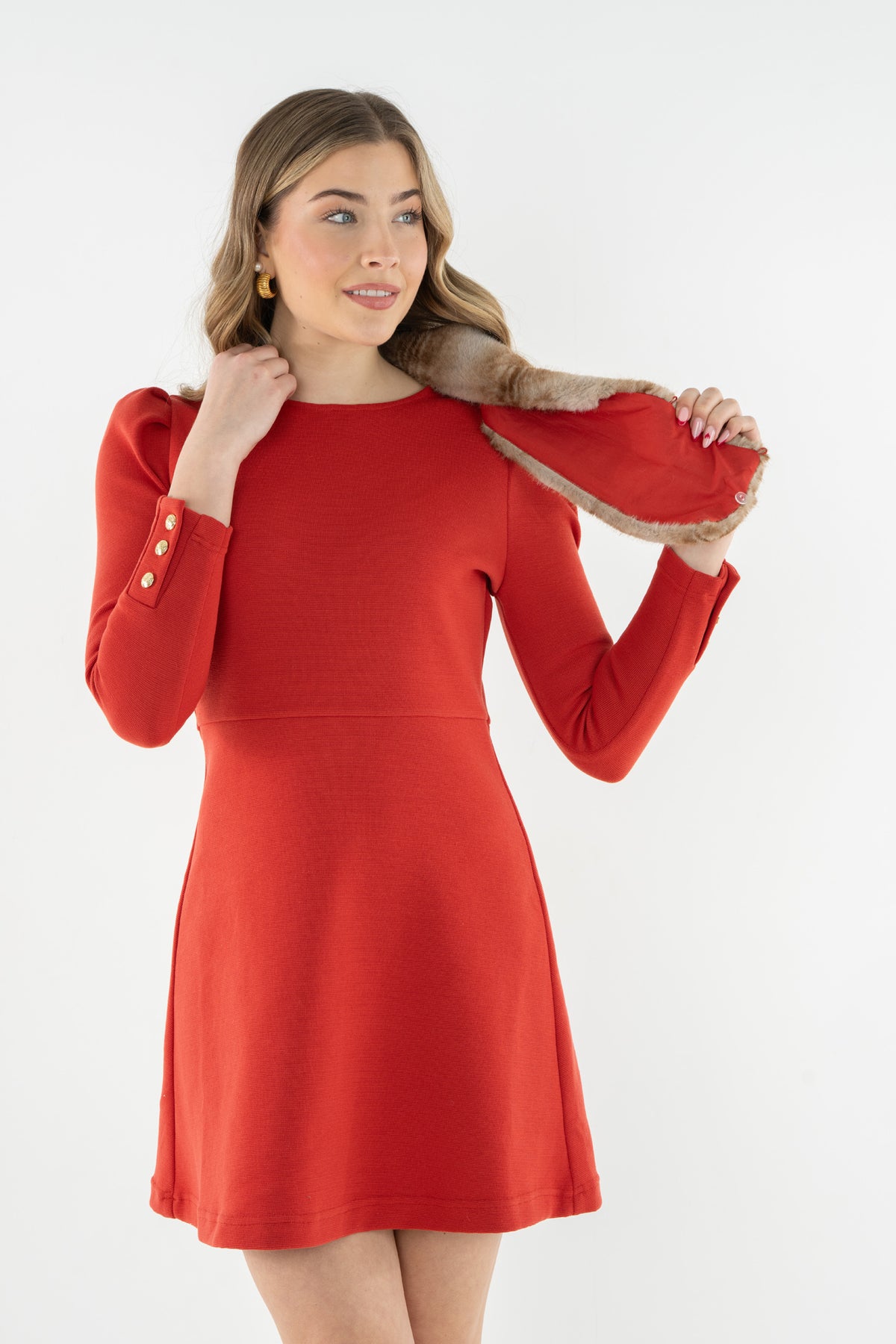Isabella Dress - Ruby