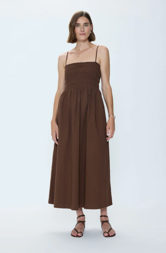 BIANCA SHIRRED BODICE DRESS
