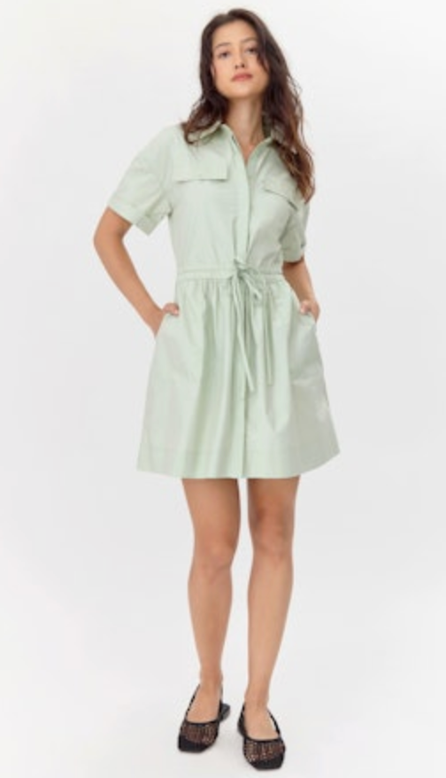 RITA TIE WAIST SHIRT DRESS