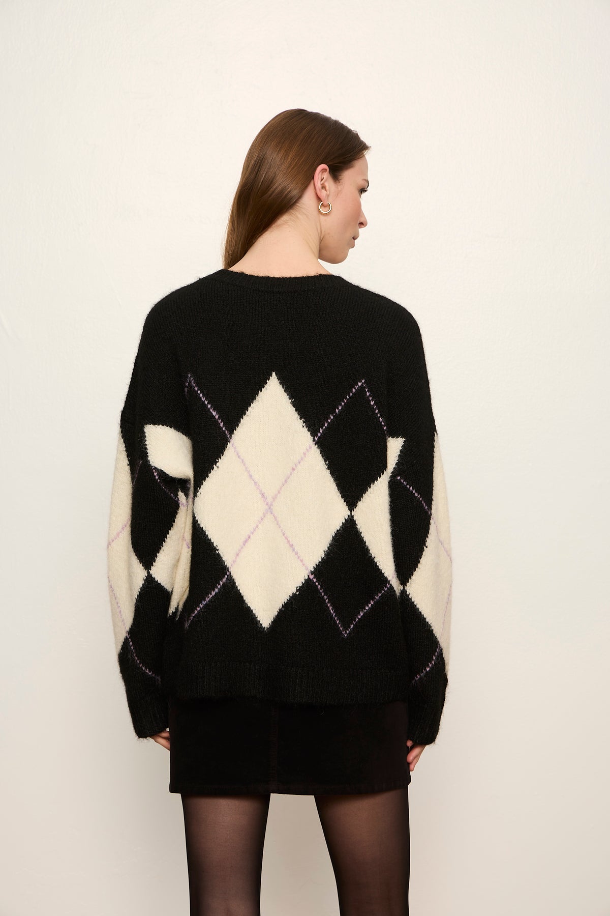 ARGYLE CREW SWEATER