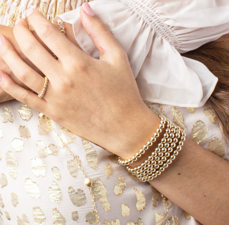 CLASSIC GOLD 5MM BEAD BRACELET