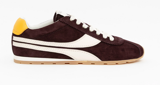 ESSEX SNEAKER ROYAL BURGUNDY VELOUR SUEDE