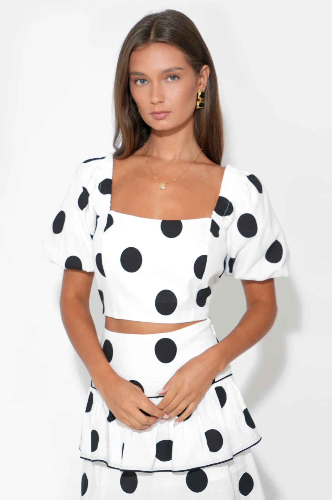 MONA BUBBLE SLEEVE TOP