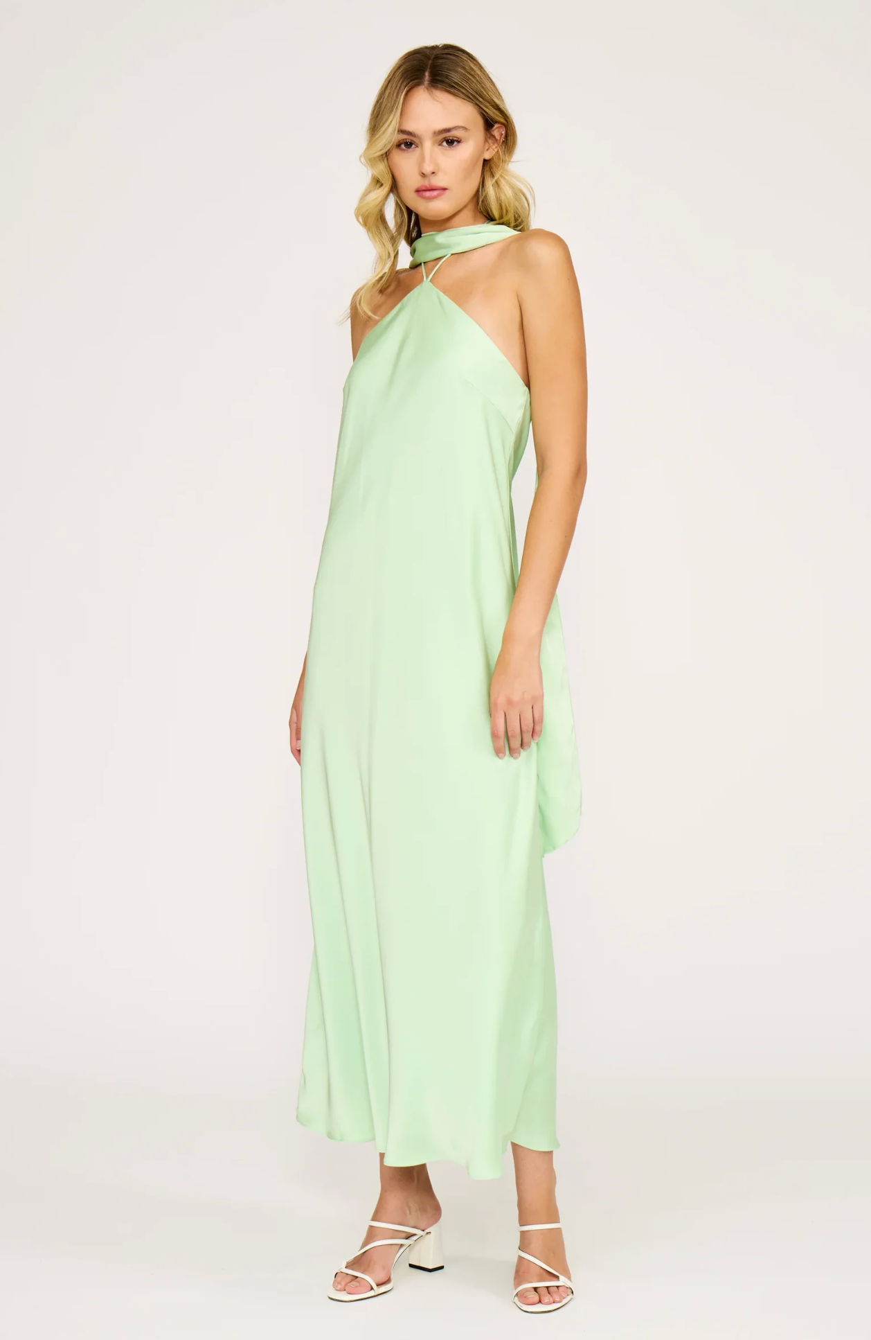 DEVON HALTER SCARF DRESS
