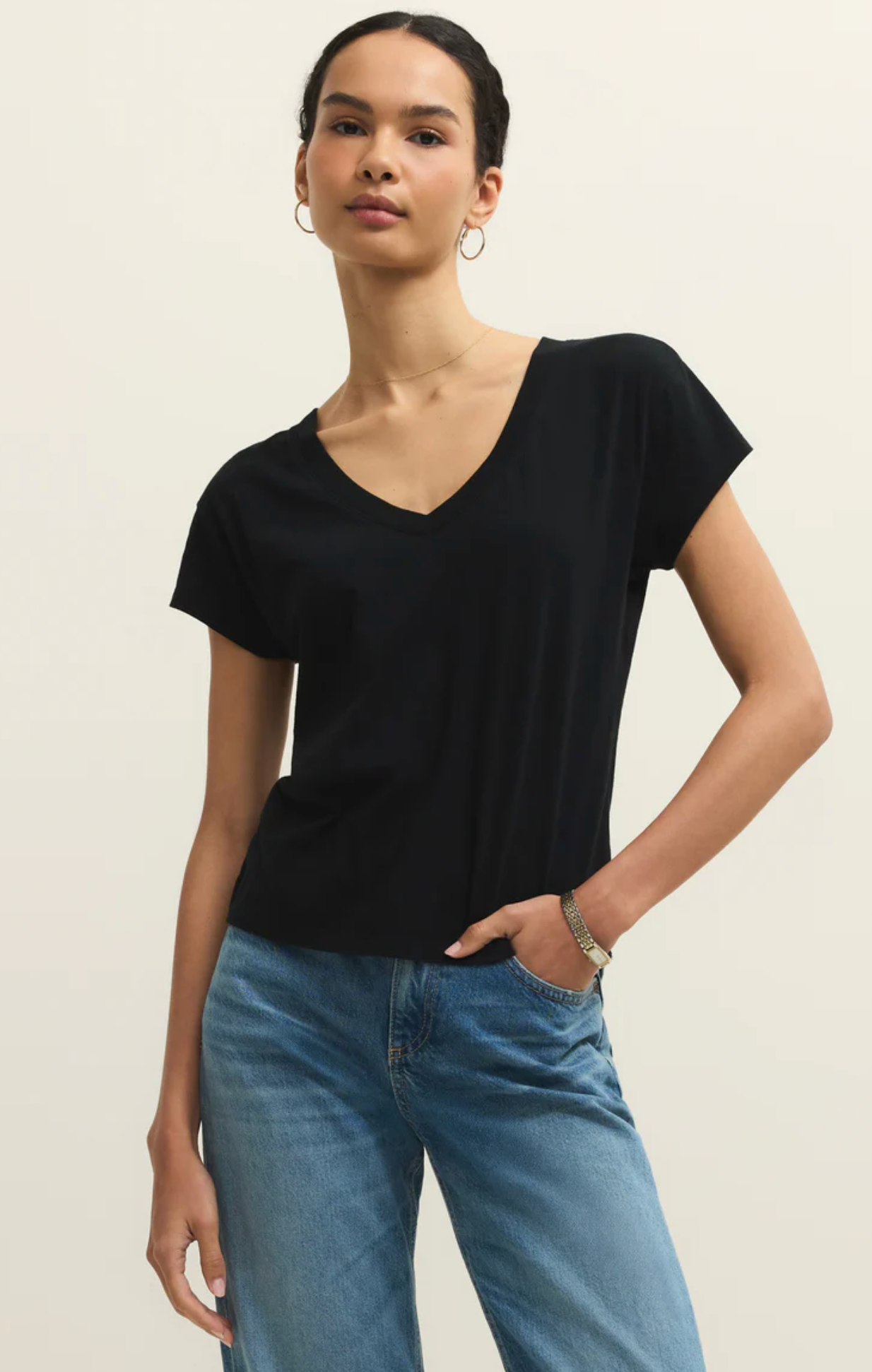 MODERN JERSEY V-NECK