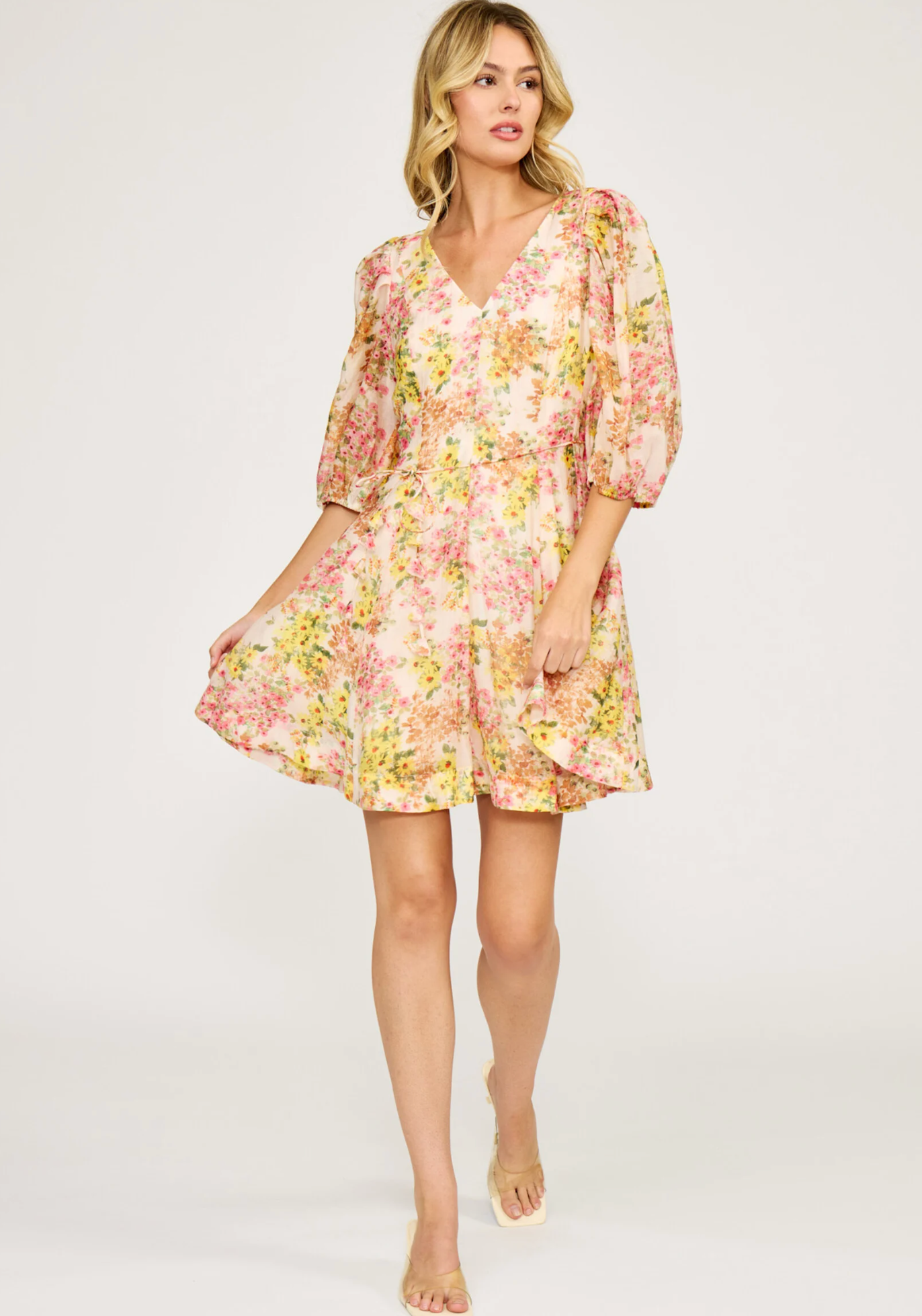 ALEXIS BELTED DRESS