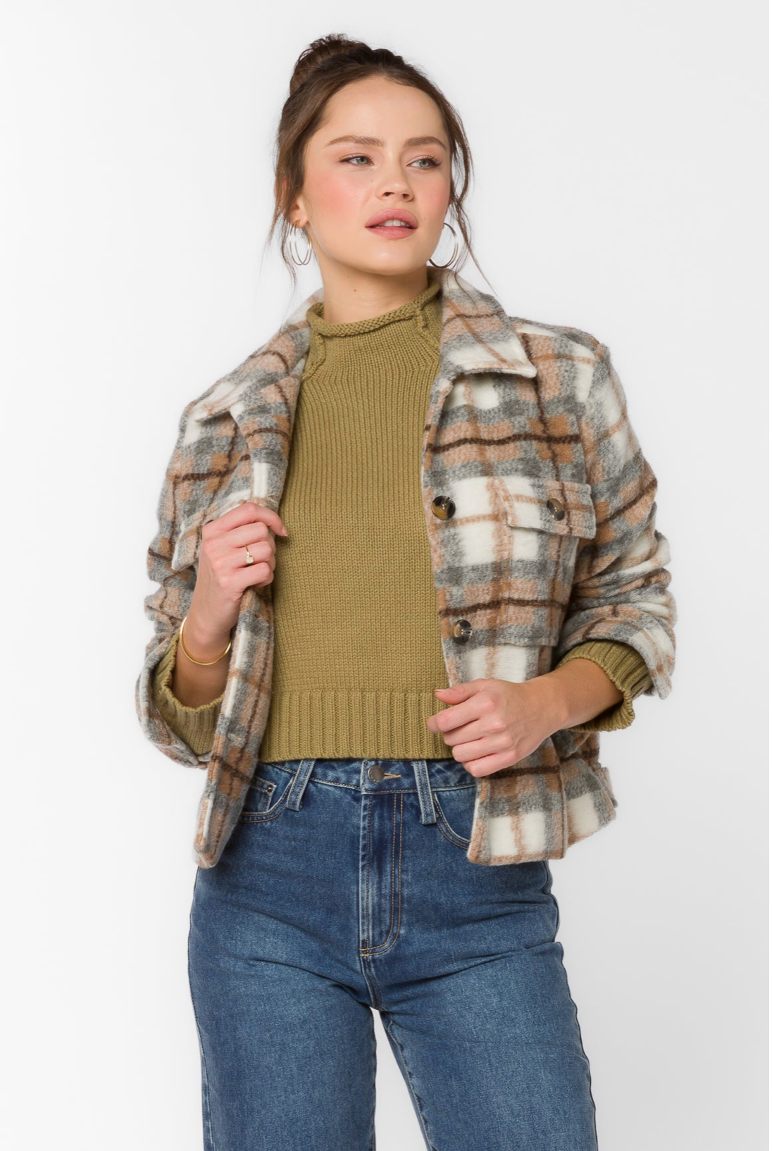 FRENCHIE PLAID JACKET
