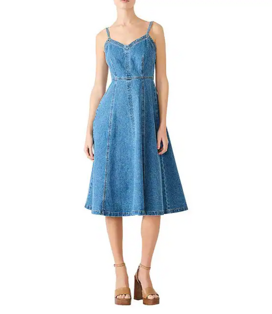 HARLEY DENIM MIDI DRESS
