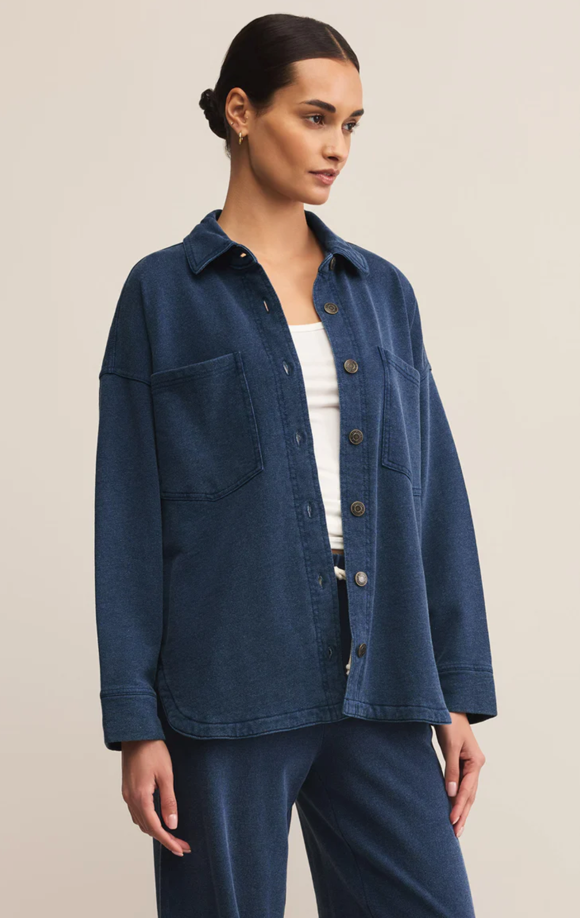 ALL DAY KNIT DENIM JACKET