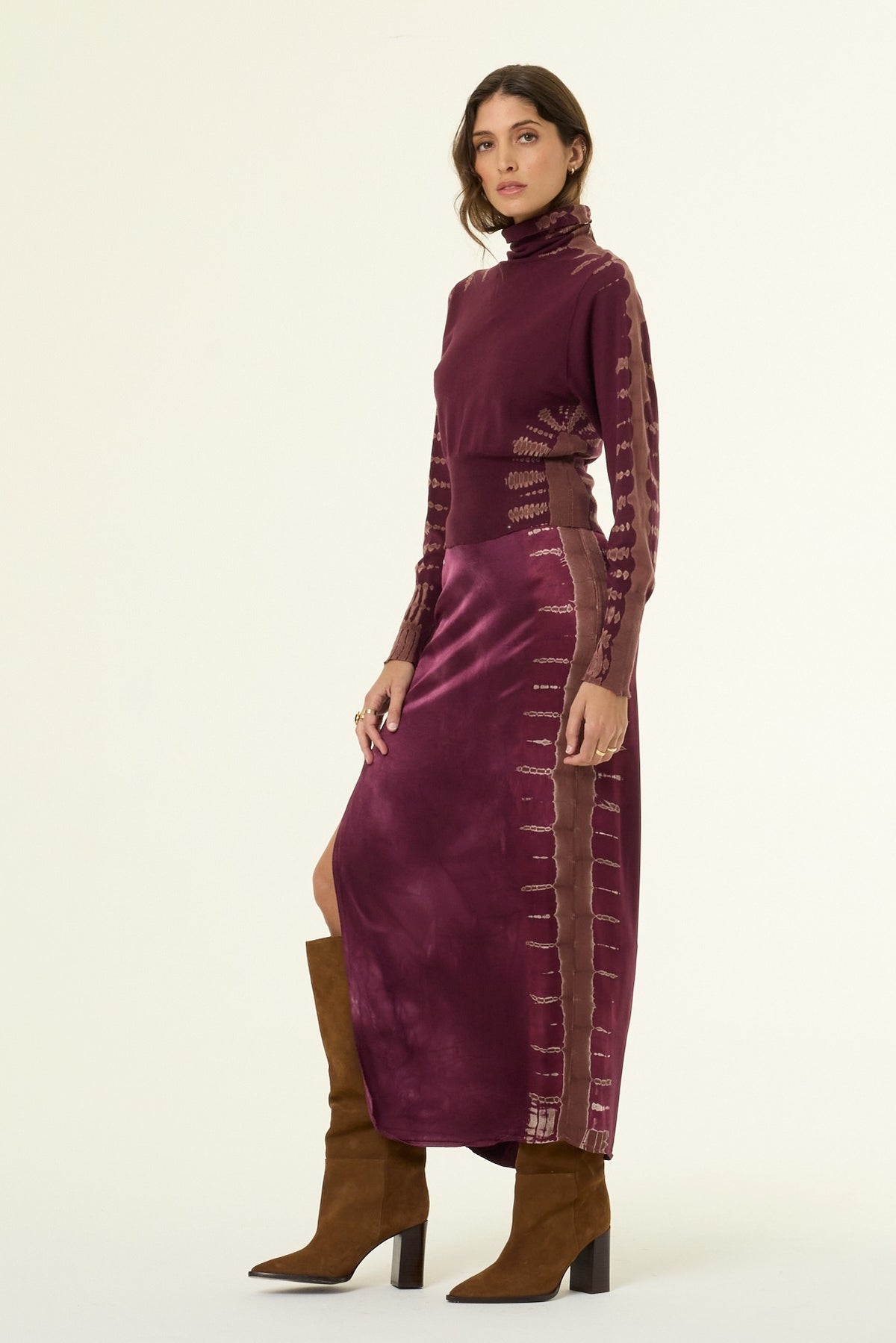 Lane Turtle Neck // Cherry Lacquer Tree Wash