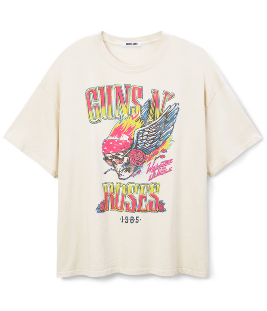 GUNS N ROSES FLAMING SKULL OS TEE