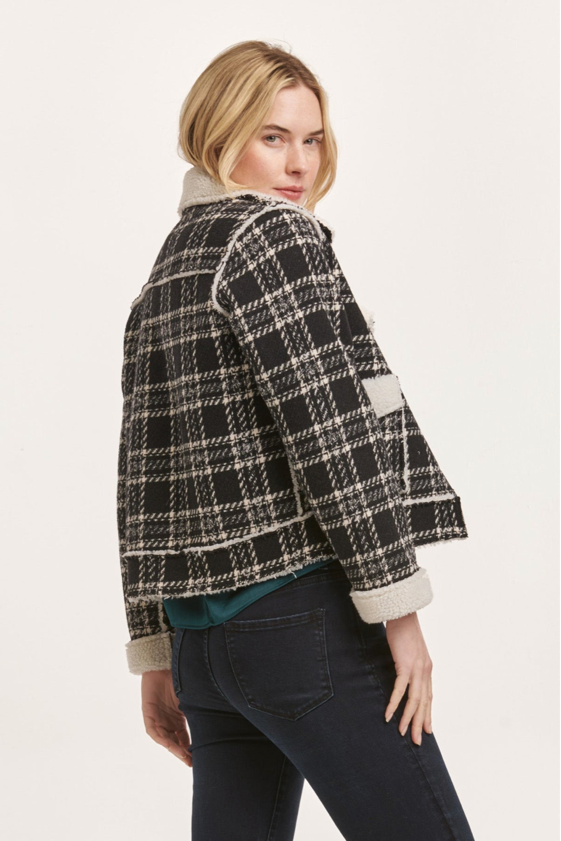 ALVIE ZIPPER FRONT COLLARED RELAXED FIT JACKET