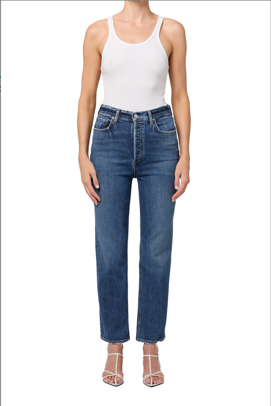 90'S PINCH WAIST CROP JEAN