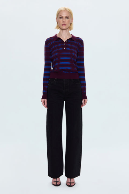 TATE HIGH RISE BOWED WIDE LEG