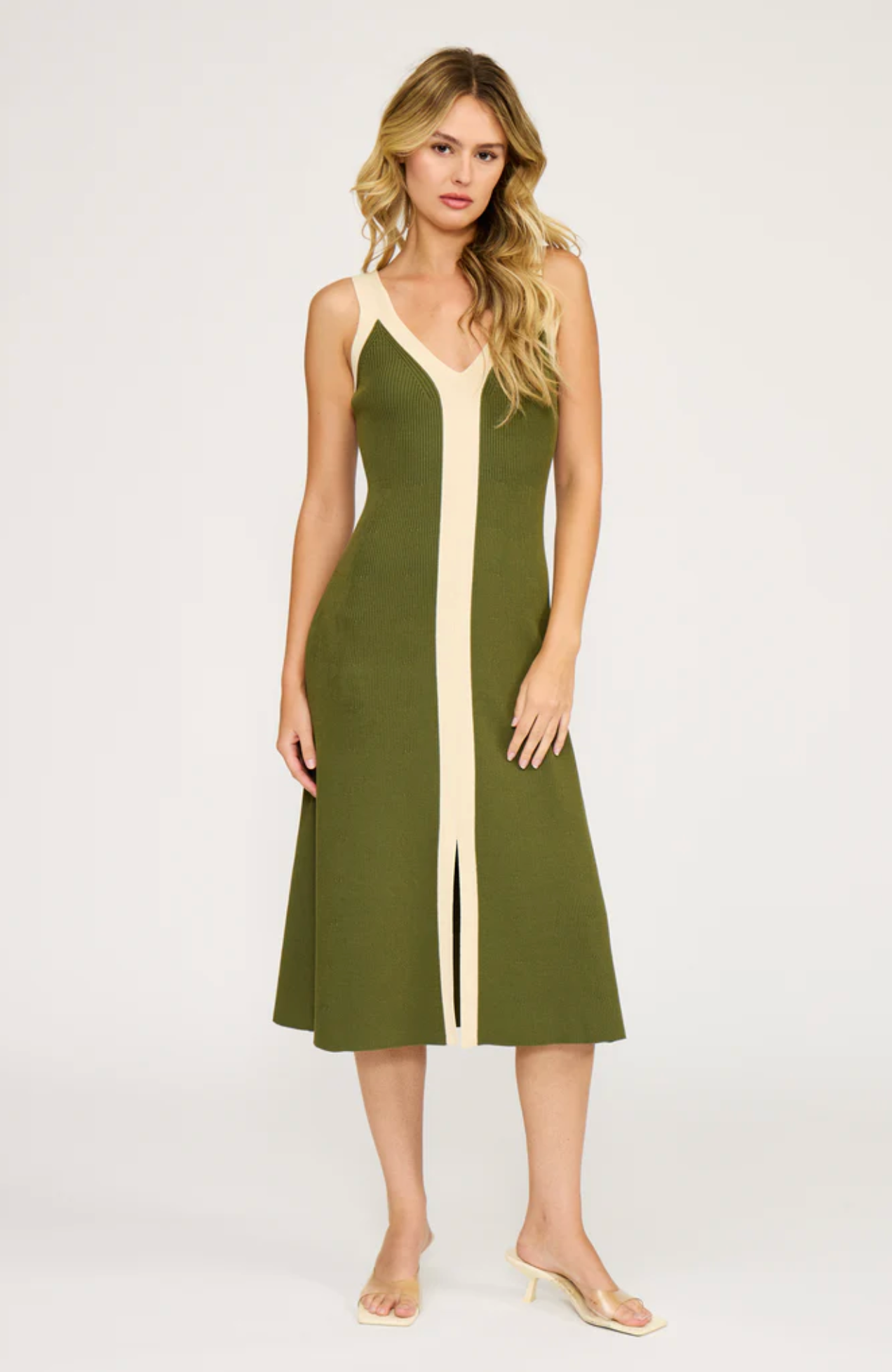 ANALISE COLOR BLOCK MIDI DRESS