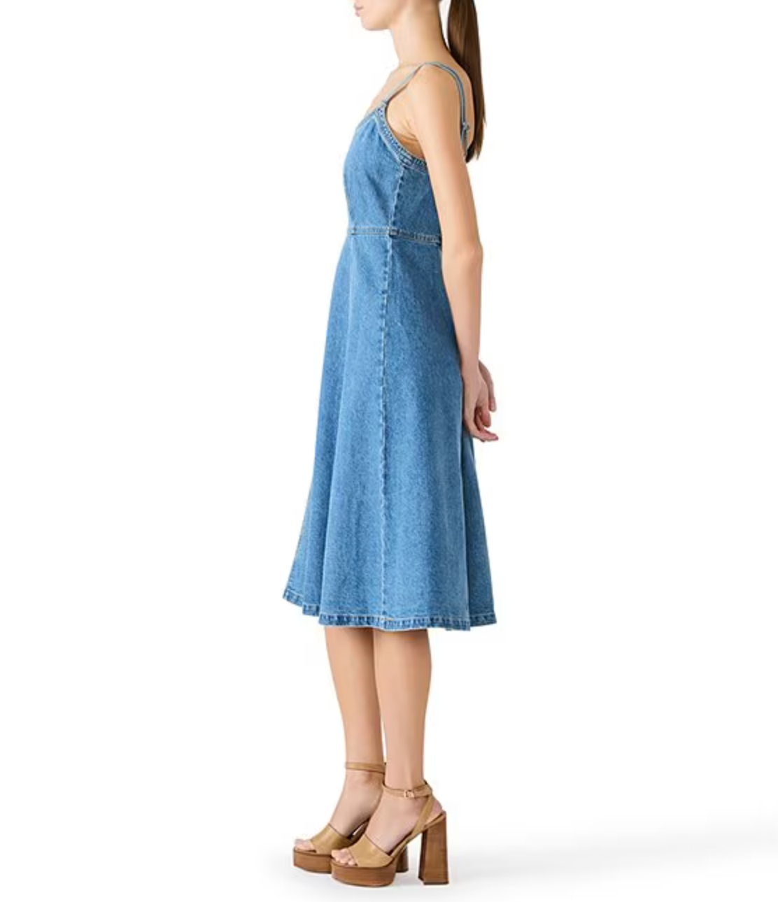 HARLEY DENIM MIDI DRESS