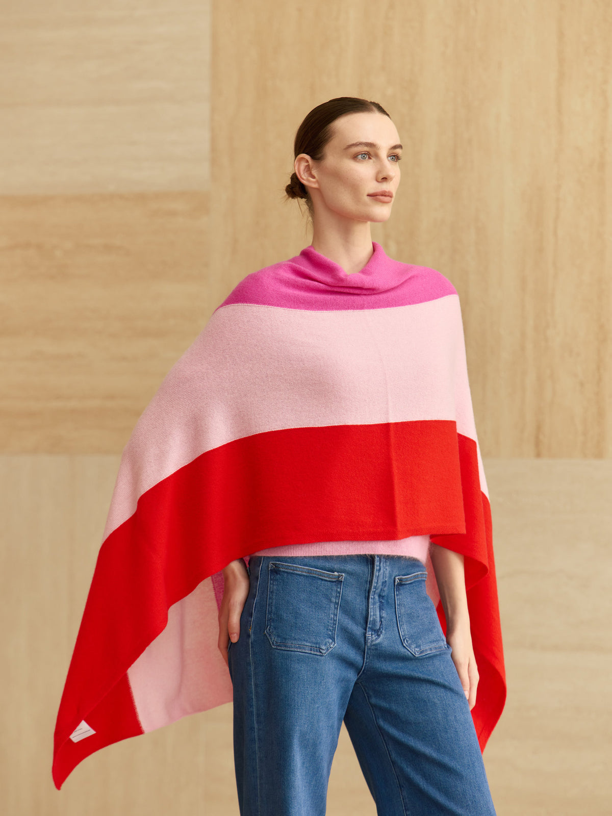 Cashmere Topper - Rugby Stripe