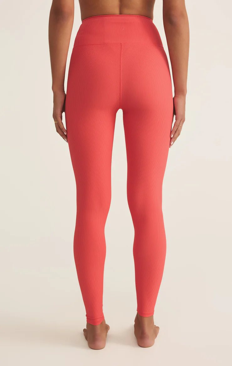 SPORTY RIBBED ANKLE LEGGING
