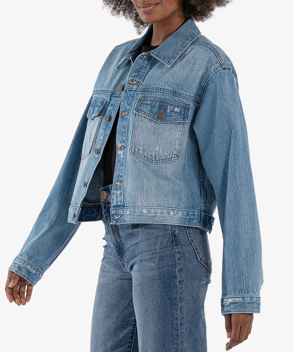 DOLLY CROP DENIM JACKET