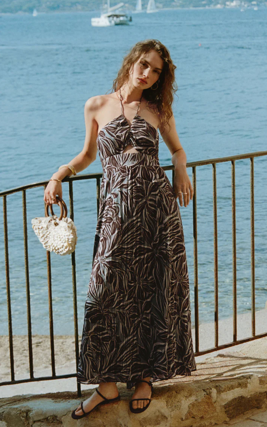LANIE ZINN FLORAL MAXI DRESS