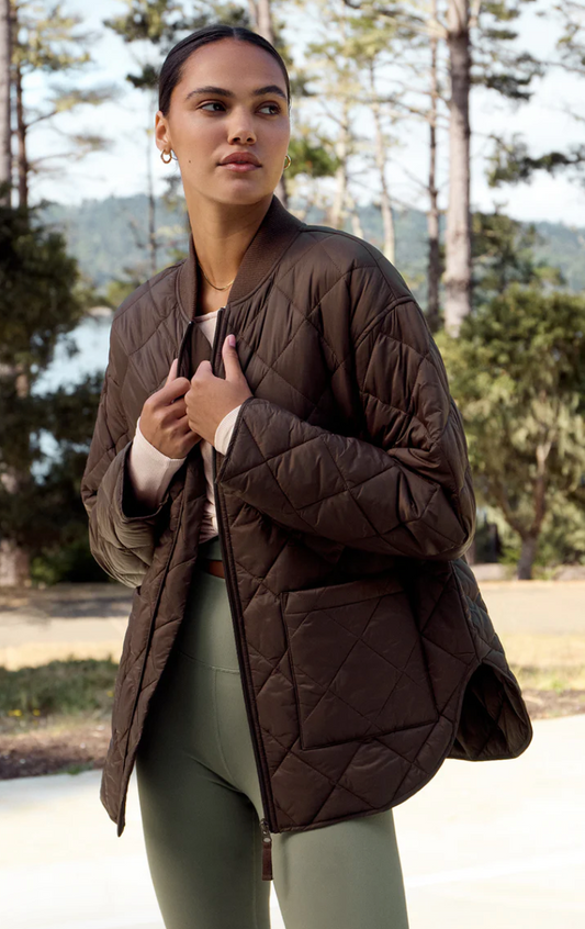SUNRISE QUILTED BOMBER JACKET
