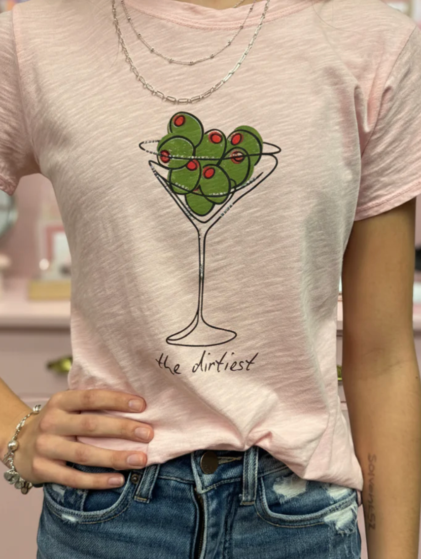 THE DIRTIEST BABE TEE PINK