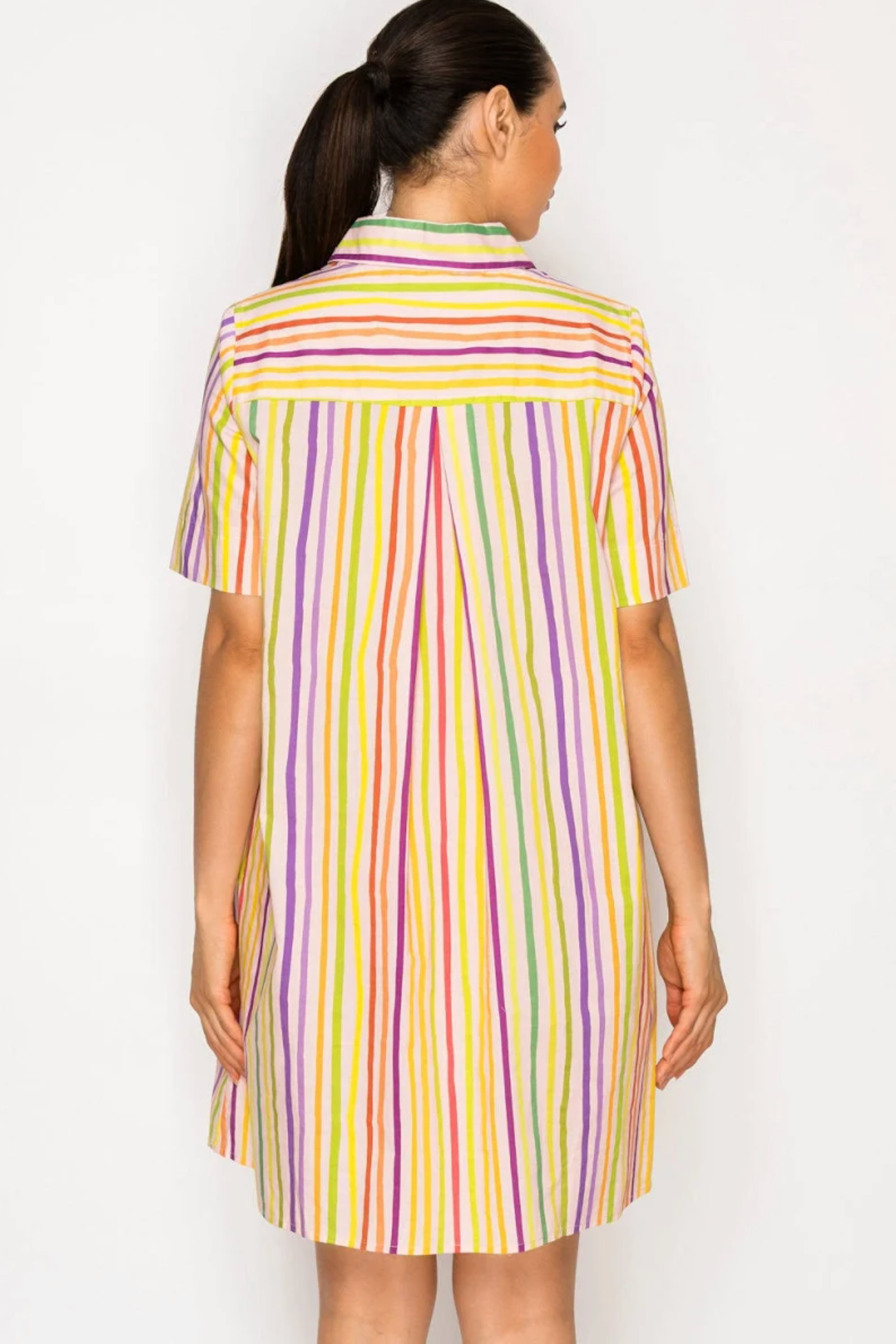 PARALIA STRIPES SHIRT DRESS