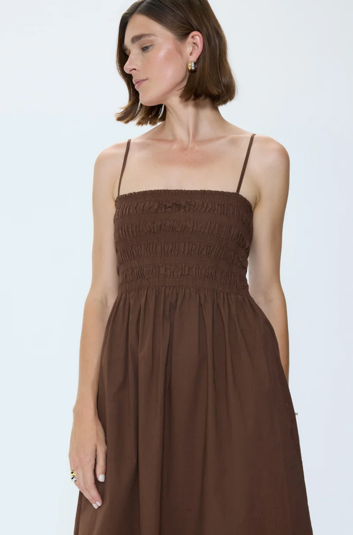 BIANCA SHIRRED BODICE DRESS
