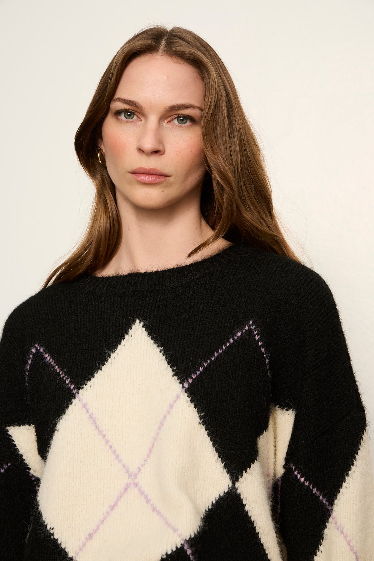 ARGYLE CREW SWEATER