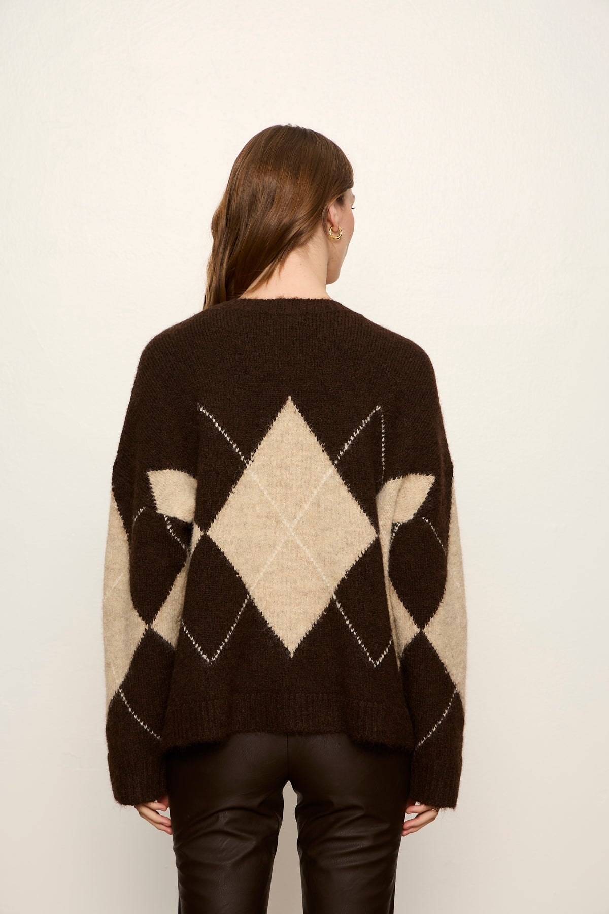 ARGYLE CREW SWEATER