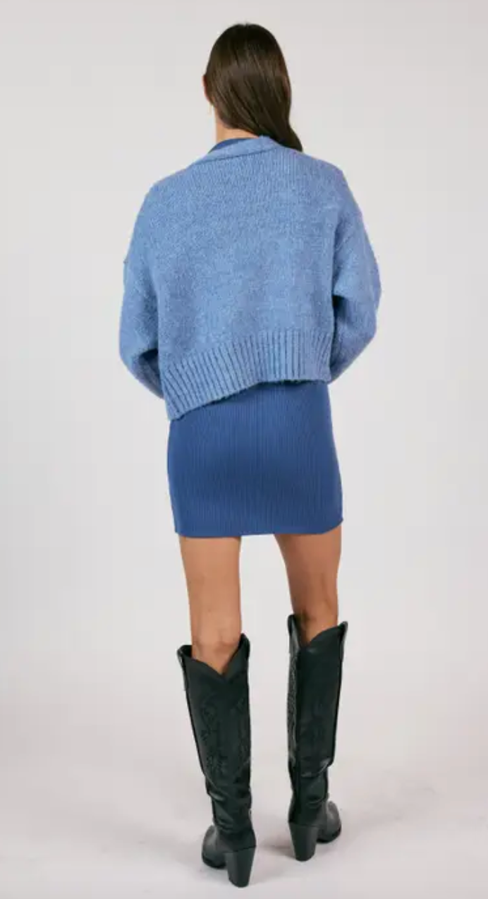 RHIA CROPPED OPEN CARDIGAN