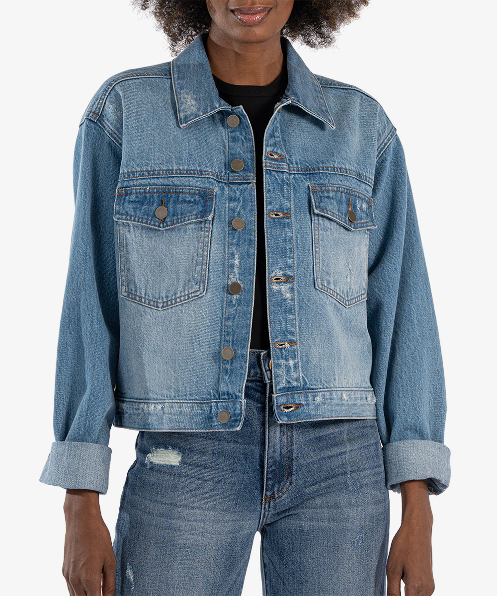 DOLLY CROP DENIM JACKET