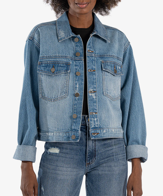 DOLLY CROP DENIM JACKET