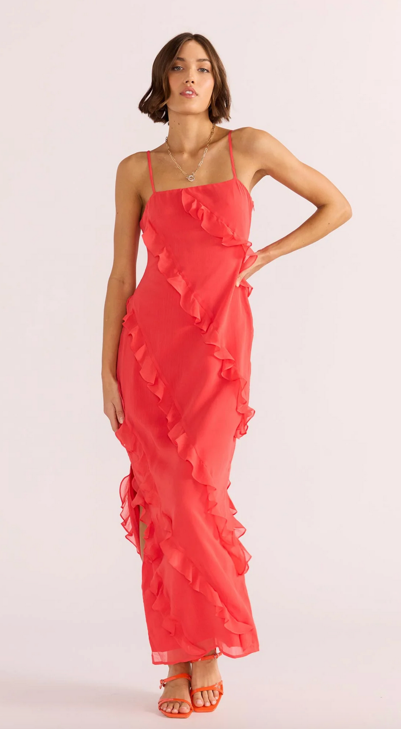 VENUS RUFFLE MAXI DRESS