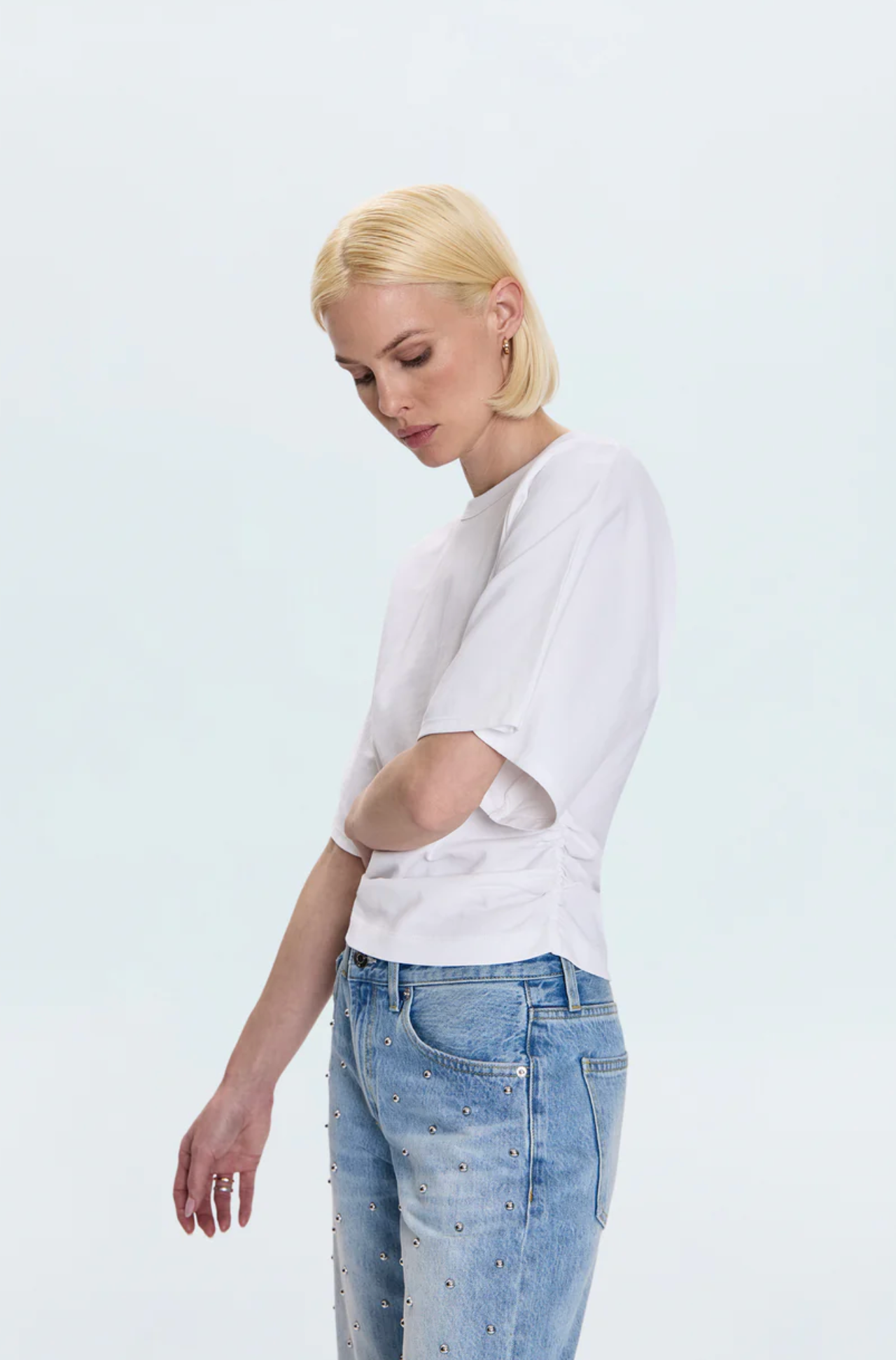 VERONICA KIMONO SLEEVE FITTED TEE