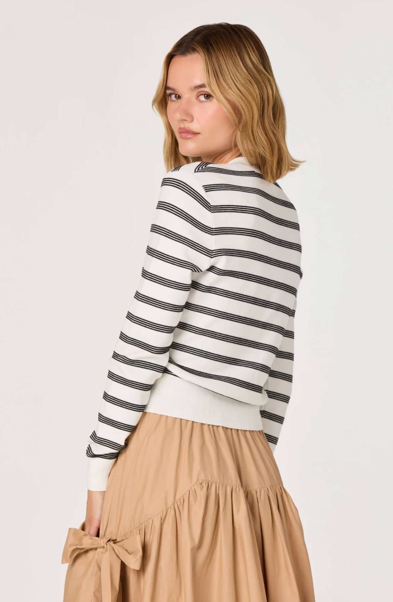 TAWNI BUTTON-FRONT CARDIGAN
